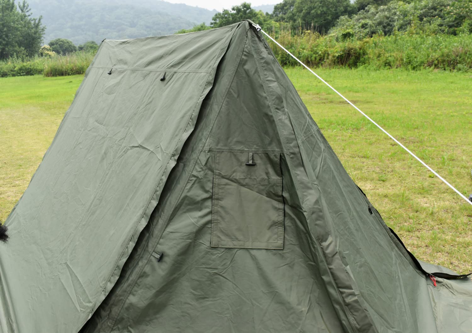 Amazon | タープテント パップテント 軍幕 ポール4本 付属 全面フル